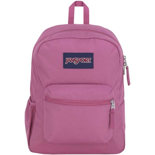 JanSport Cross Town Backpack, Vrouwen, Roze, Rugzak, maat: One size