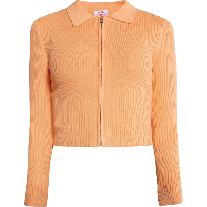 Mymo Kort vest Dames oranje
