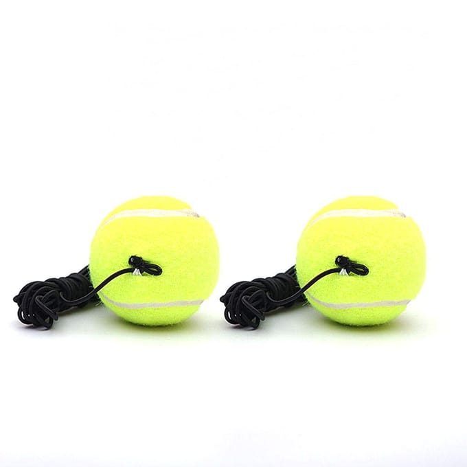Professionele Tennis Trainingspartner Rebound Oefenbal Met 4m Elastisch Touw yellow