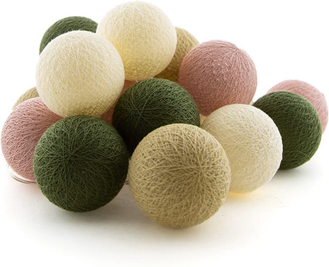 Cotton Ball Lights - LED lichtslinger voor buiten - STARTERSET - verlengbaar - 20 lampjes - Jardin