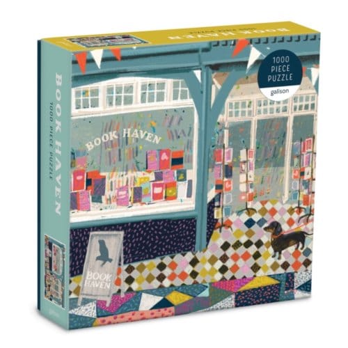 Book Haven 1000 Piece Puzzle In Square Box - Galison