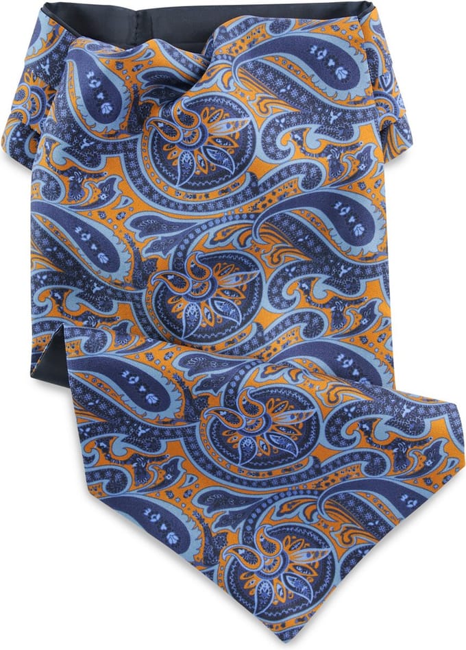 We Love Ties - Chokers - Choker Patrick Paisley - blauw / oranje