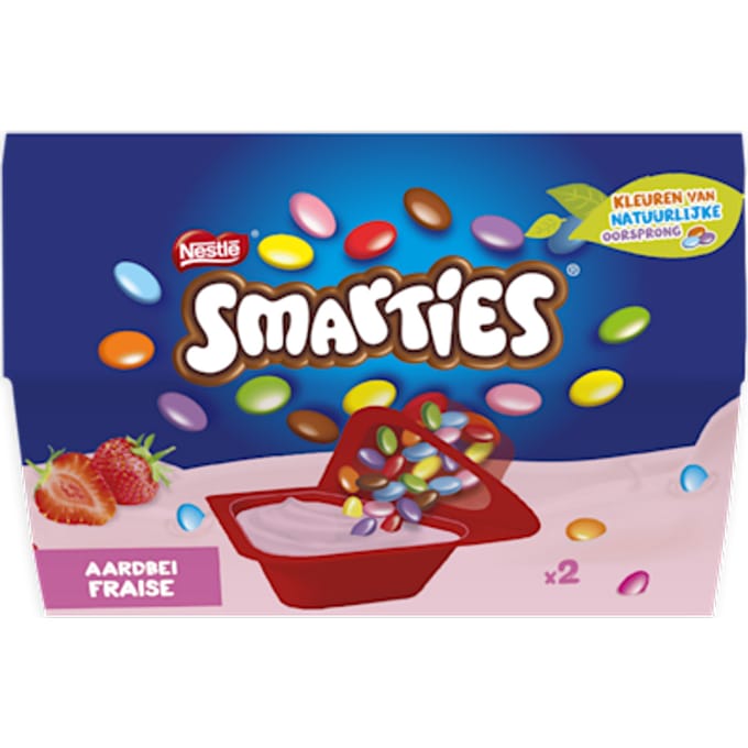 Smarties yoghurt aardbei