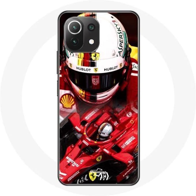 Coque - Formule 1 - Xiaomi Mi 11 Lite - Souple - Rouge - Sebastian Vettel F1 rouge