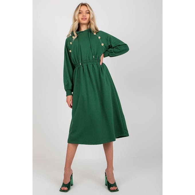 Urban Cozy Sweat Dress - Grün / Einheitsgröße