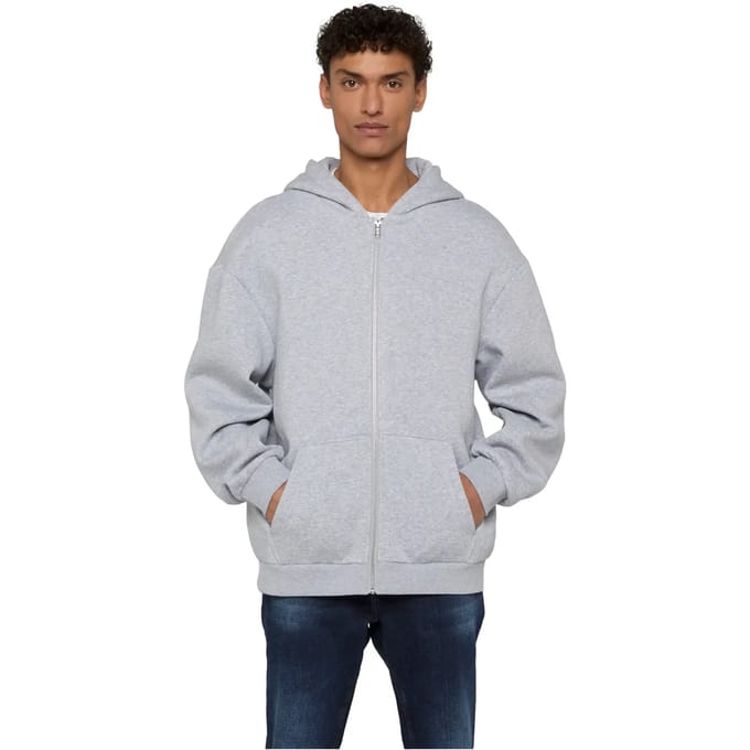 Urban Classics - Fluffy Vest met capuchon - 5XL - Grijs