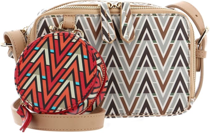 VALENTINO Schoudertas Tonic Haversack Beige / Multicolor Veelkleurig