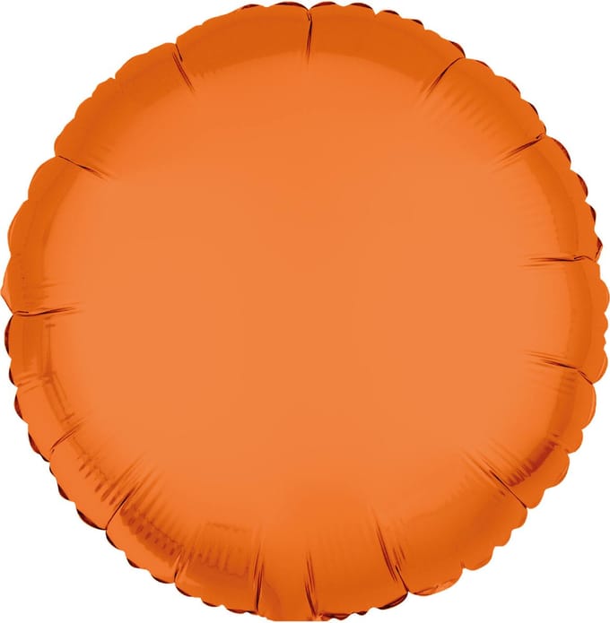 Riethmüller - Folieballon rond - neon oranje - 45 cm