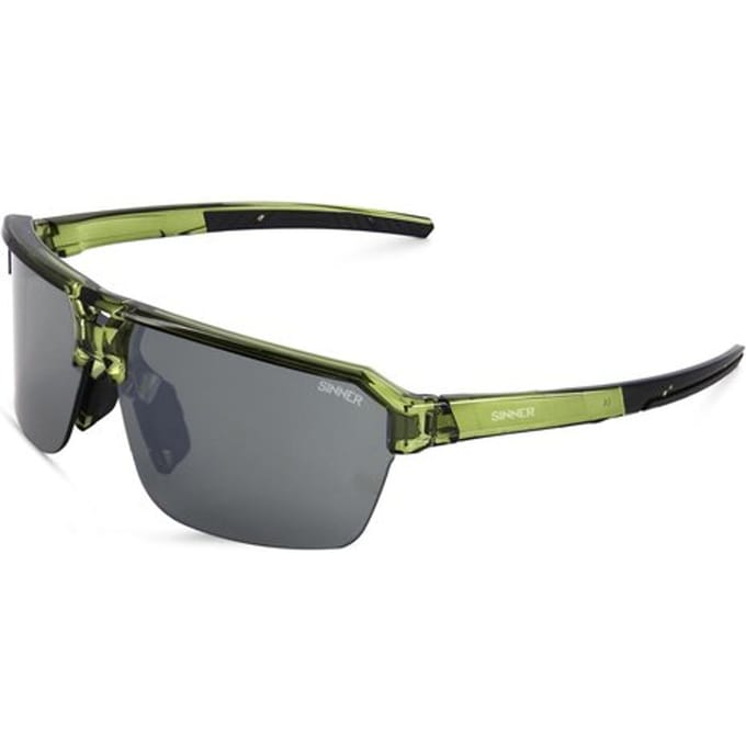 SINNER Bolt - Sportbril/ Zonnebril - Groen - Groene lens - Unisex - One size - BIO based frame