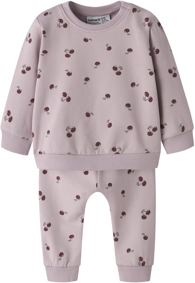 NAME IT NBFVIMONE LS SWEAT BOX BRU SET Meisjes Trui - Maat 68