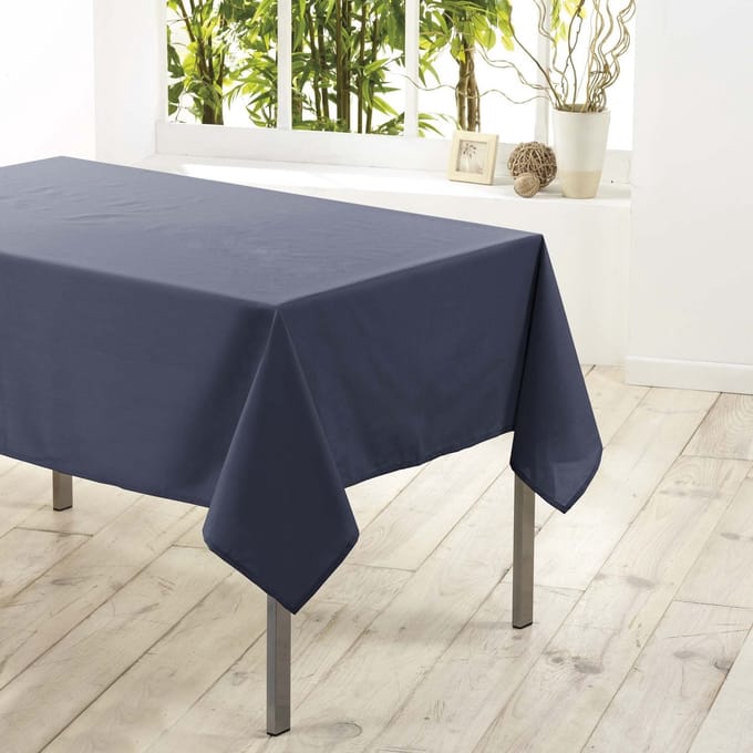 d 'Intérieur Essentiel tafelkleed, rechthoekig, polyester, grijs (donkergrijs), 200 x 140 cm