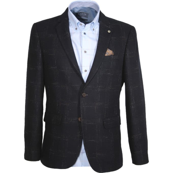 Carter & Davis - Casual colbert - Heren - 50 - Blauw - Katoen - 2628-3427