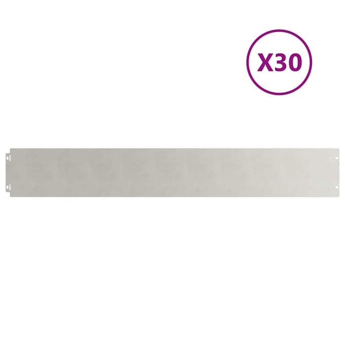 vidaXL - Graskanten - 30 - st - 15x103 - cm - roestvrij - staal