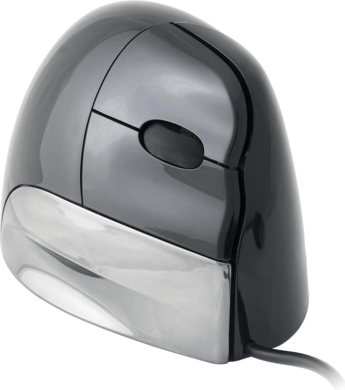 Evoluent Vertical Mouse Standard Right VMSR Ergonomische muis USB Optisch Meerdere kleuren 2 Toetsen 1200 dpi Ergonomisch