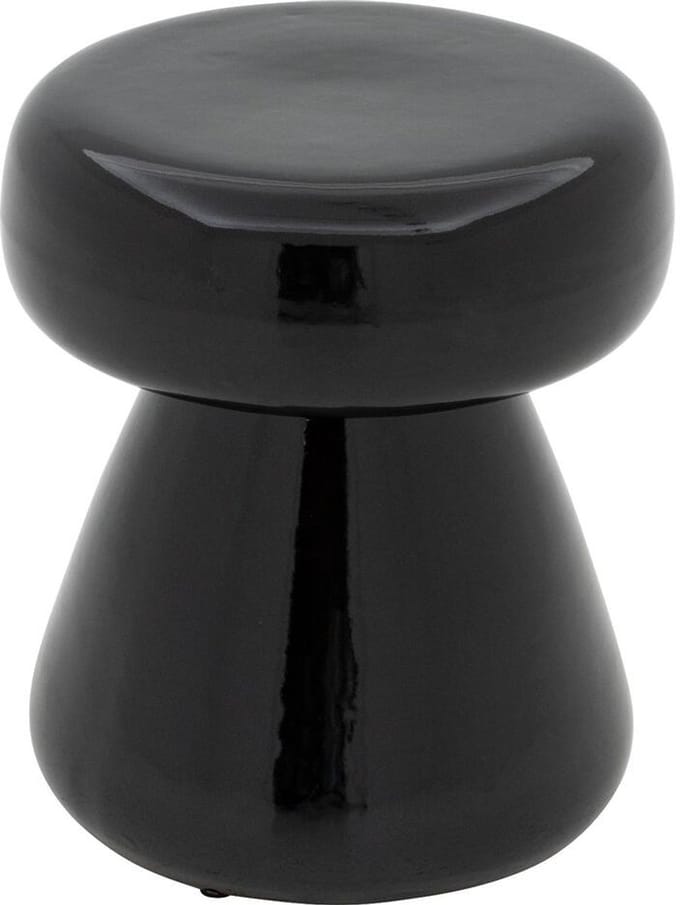 Kave Home - Bijzettafel Manya van zwart keramiek Ø 38 cm