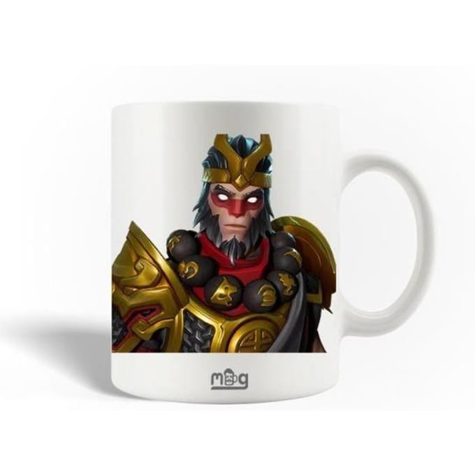 Mug en Céramique - MANIACASE - Fortnite Wukong - 30cl - Compatible Lave-Vaisselle - Blanc