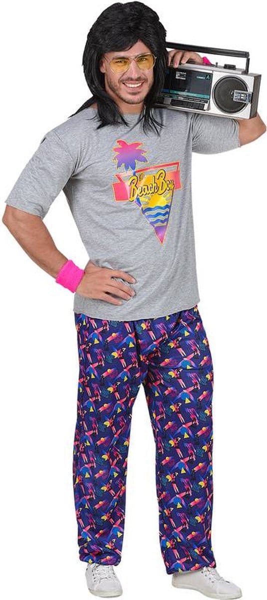 Jaren 80 beach boy pak Disco heren