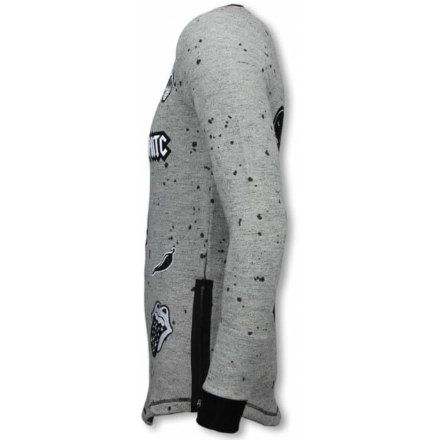 Longfit Embroidery - Sweater Patches - Rockstar - Grijs