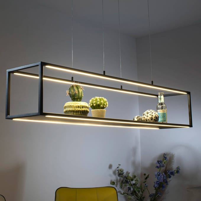 Paul Neuhaus LED hanglamp Conni, zwart, 105 cm