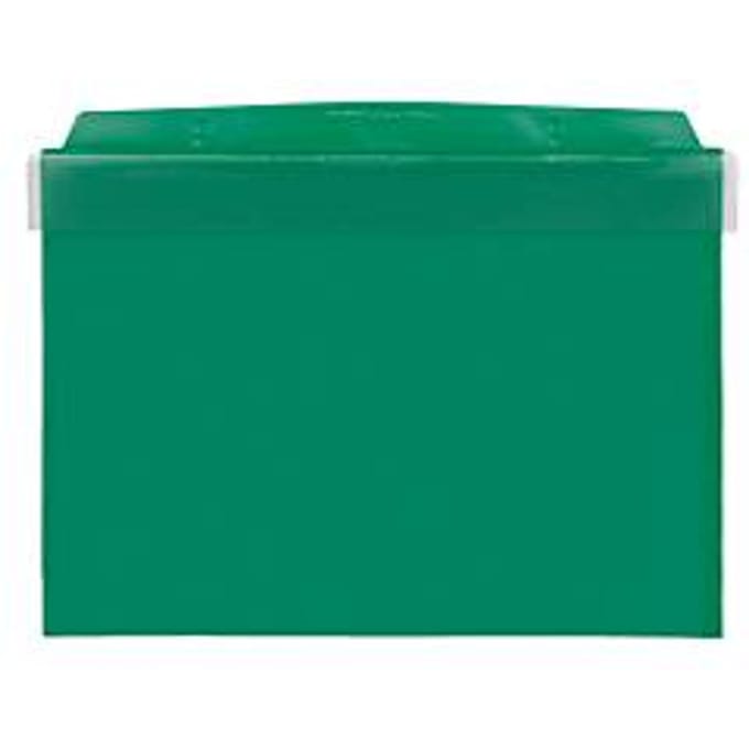 Orgatex magneethoezen, m. klep, A5 liggend, groen, 10 st.