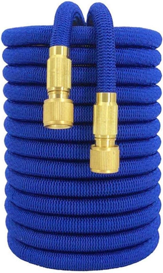 Elastische Tuinslang - Flexibele Waterslang - Auto Wassen - Lekvrij Messing - 75 Meter - Blauw