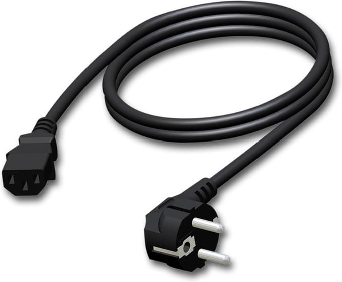 Procab CAB490/1.5 Stroomkabel Eurokabel Schuko naar Euro 1.5 Meter