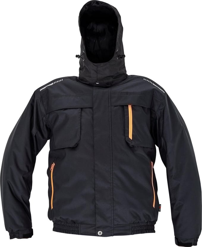 Heren winterjas pilotjack Zijl zwart M
