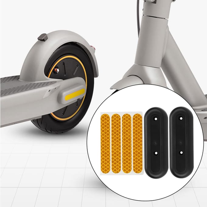 Scooter Reflecterende Sticker Beschermhoes Case Met Sticker Decals voor Ninebot MAXG30 orange