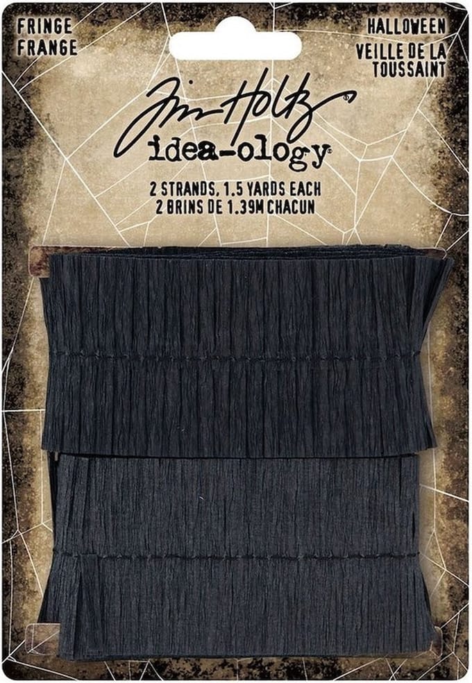 Idea-ology Tim Holtz - Halloween Fringe Black (2x1.39m) (TH94262)