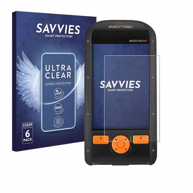 Savvies - Screenprotector voor Satmap Active 20 - Folie Beschermfolie transparant 6 Stuks