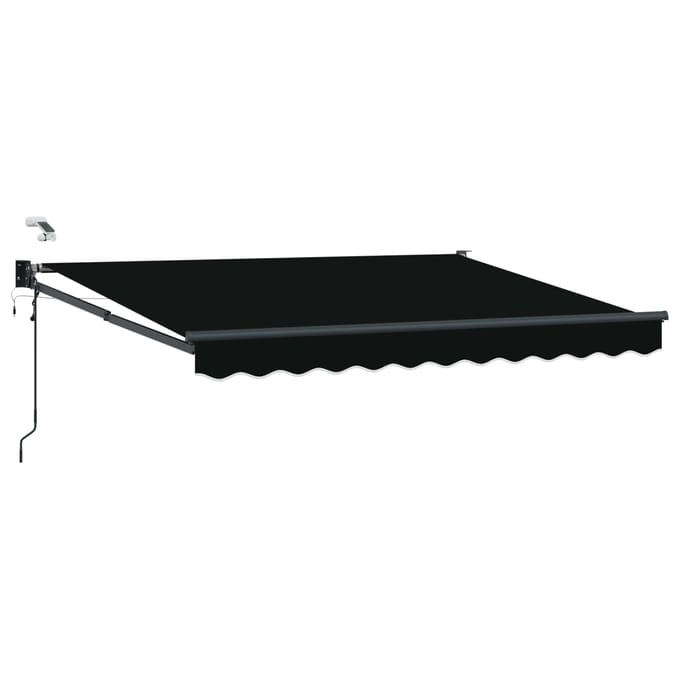 vidaXL - Elektrisch - Uitschuifbare - Zonneluifel - Zwart - 3 - x - 2,5 - m