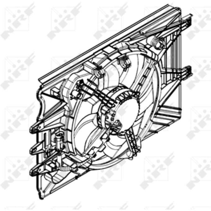 Koelventilatorwiel, motorkoeling NRF 47594