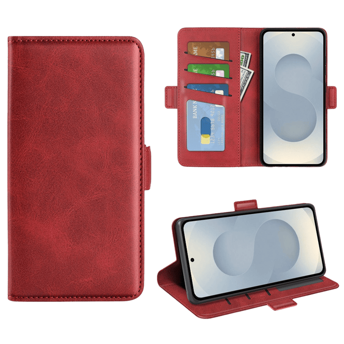 Comfycase Samsung Galaxy S25 Edge Bookcase Hoesje Rood