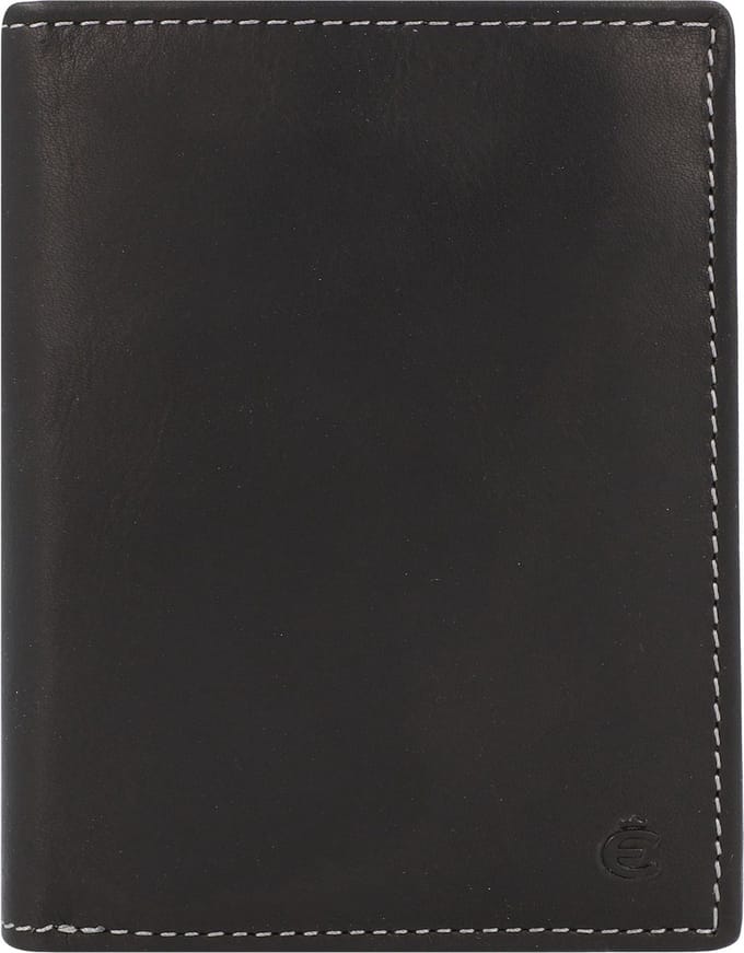 Esquire Dallas Portemonnee Leer 10 cm - Jongens - Horizontaal - schwarz