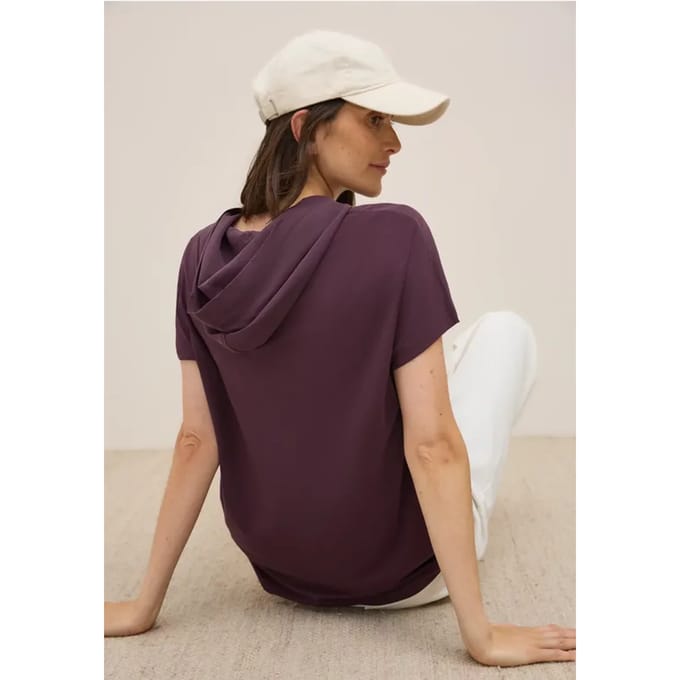Materiaalmix hoodie