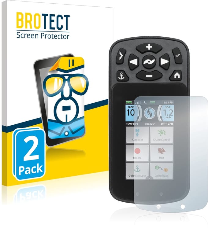 BROTECT - Screenprotector voor Minn Kota I-Pilot Link - Folie Beschermfolie transparant 2 Stuks