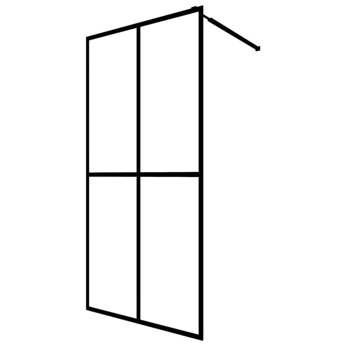 vidaXL - Inloopdouchewand - 80x195 - cm - mat - gehard - glas