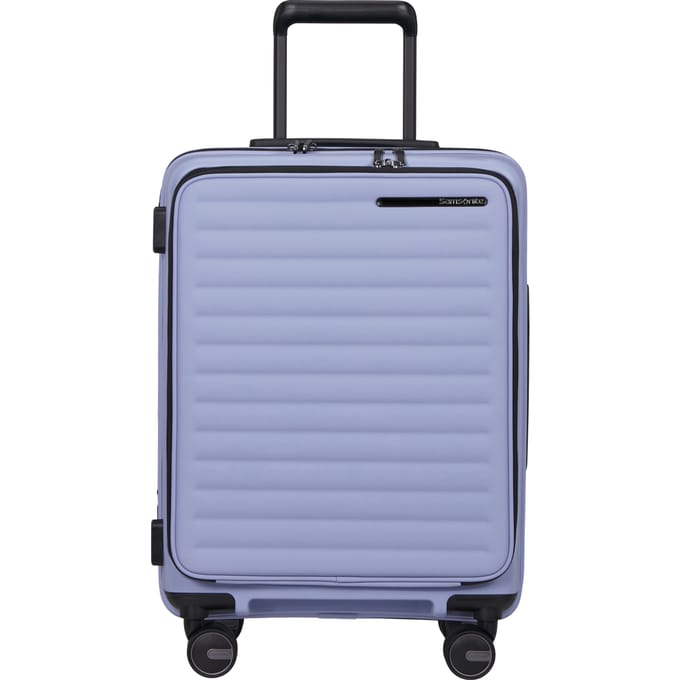 Samsonite lichtgewicht koffer - Restackd handbagage spinner 55x40x23/26 easy access front - inclusief packing cubes - lavender - 3 kg