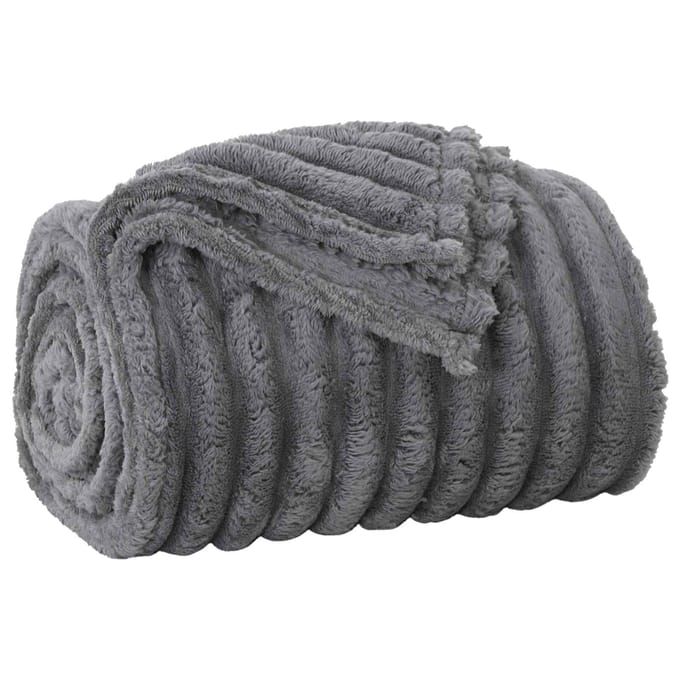 vidaXL - plaid - Donkergrijs - 200 - x - 150 - cm - 0,8 - kg - Fleece