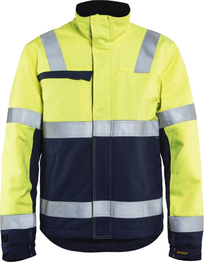 Blåkläder 4069-1514 Multinorm Winterjas Geel/Marineblauw maat M