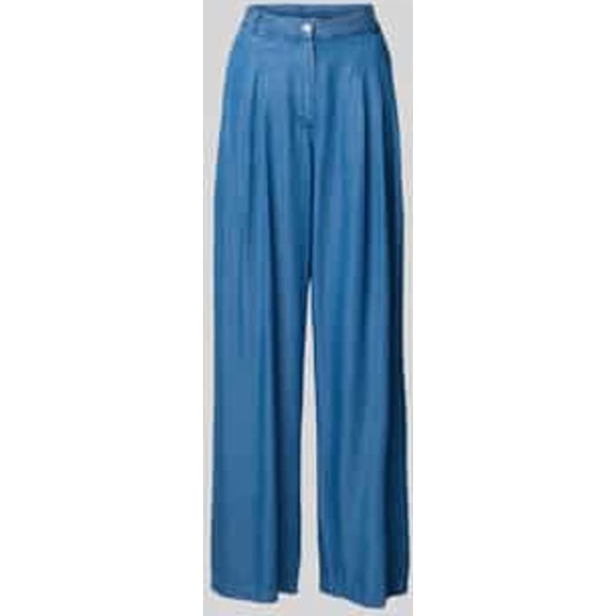 Wide fit BROEK van Lyocell met achterzakken