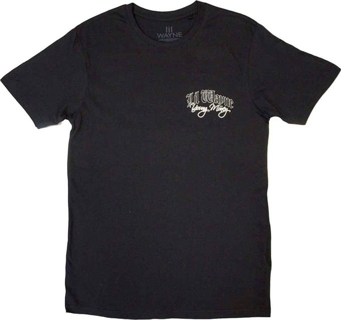 Lil Wayne - Face Infill Heren T-shirt - M - Zwart