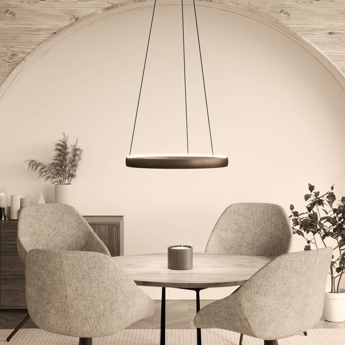 EGLO Stars of Light TRABUCO pendant Ø800 mm black/brown