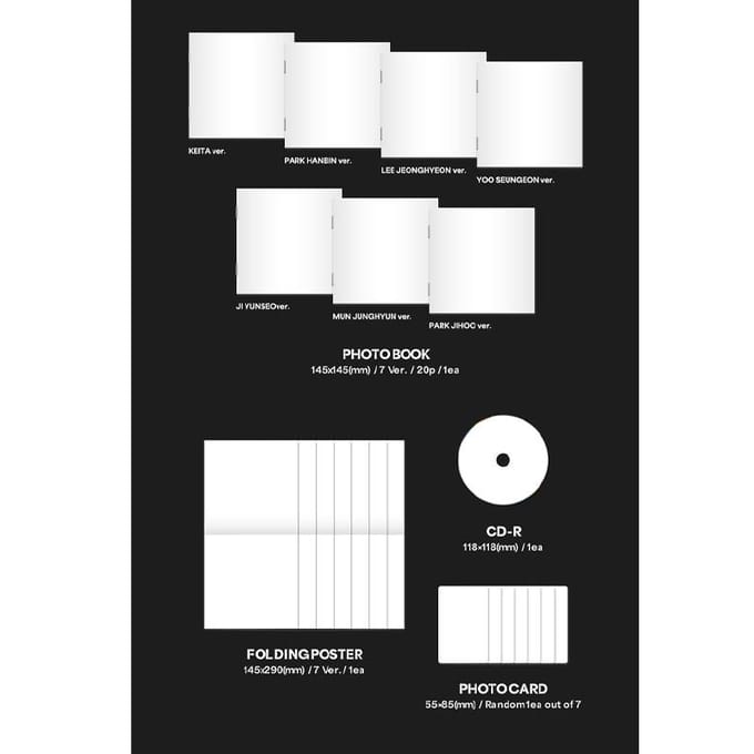 EVNNE [Un: GEZIEN] Digipack VER. Random ver.(1ea) black