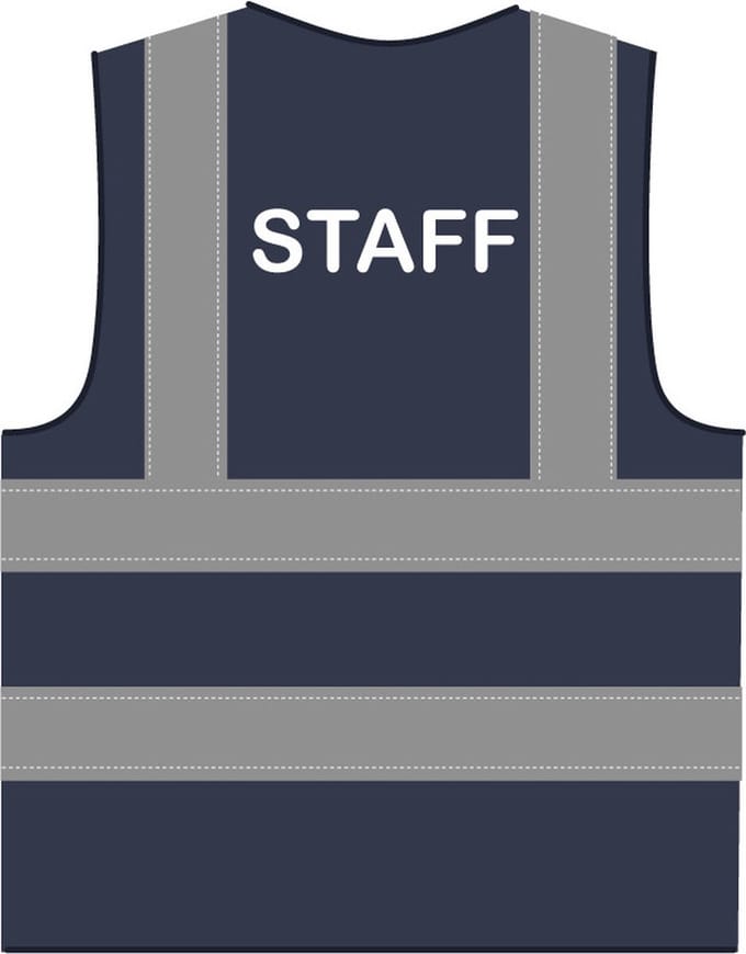 Staff hesje RWS marineblauw