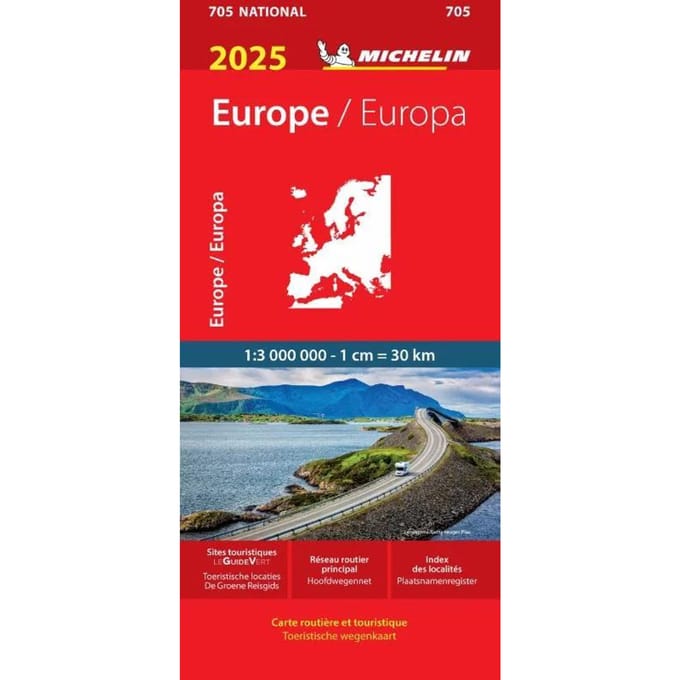Michelin wegenkaart 705 Europa 2025