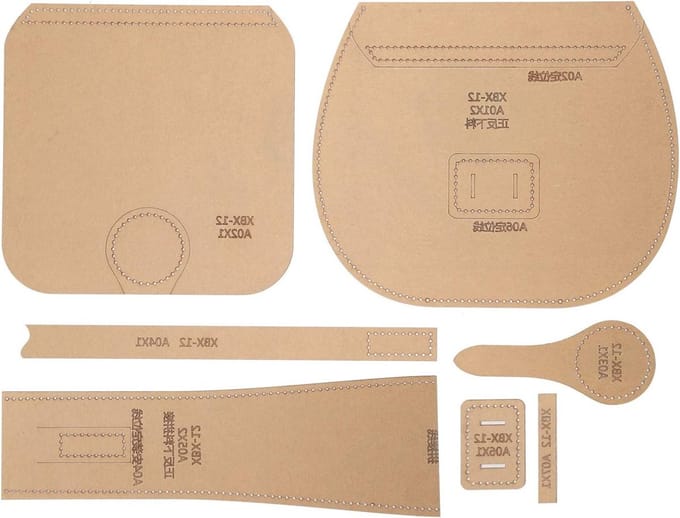 Single-Shoulder Bag Wallet Pattern Acrylic Template Purse Making Stencil Kit Leather Craft Pattern for Making Accessories