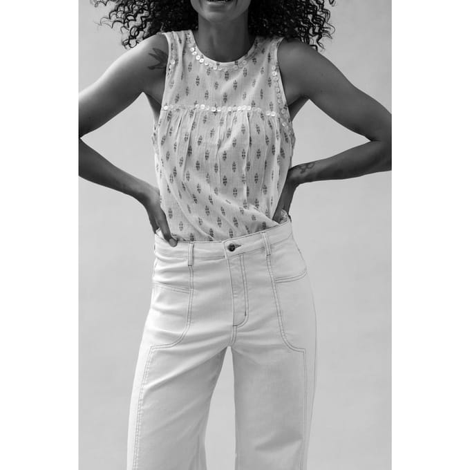 Alchemist Top Chloe Off White / Gold Taglia: 38 | Magliette intime Outlet | Donna | Bianco