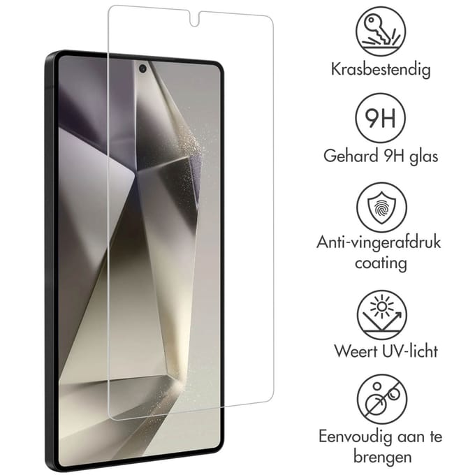 Accezz Screen Protector - Geschikt voor Samsung Galaxy S25 Ultra - 2 Pack Glass Screenprotector