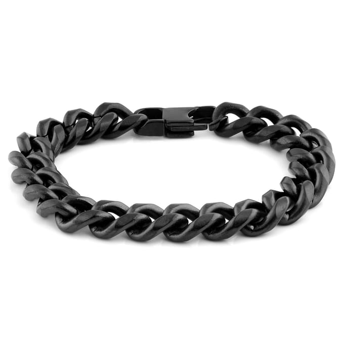 10 mm Zwarte Ketting Armband